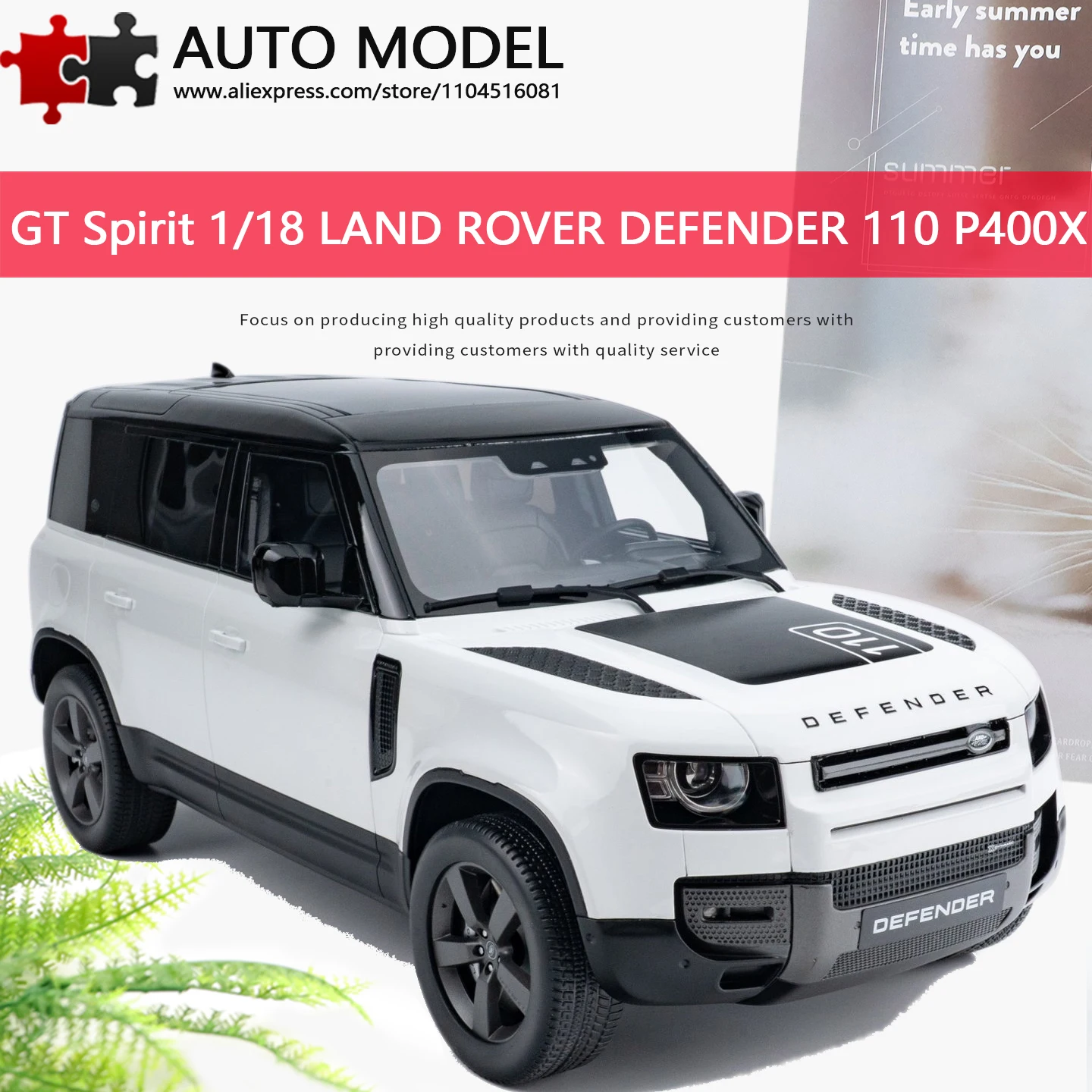 Коллекционная модель автомобиля Land Rover Defender 110 P400X 2021 года, имитация из смолы, лимитированная серия, Gt Spirit, масштаб 1:12, литая под давлением, статическая миниатюрная модель, игрушка для взрослых, подарок для мальчика
Коллекционная модель автомобиля Land Rover Defender 110 P400X 2021 года, имитация из смолы, лимитированная серия, Gt Spirit, масштаб 1:12, литая под давлением, статическая миниатюрная модель, игрушка для взрослых, подарок для мальчика