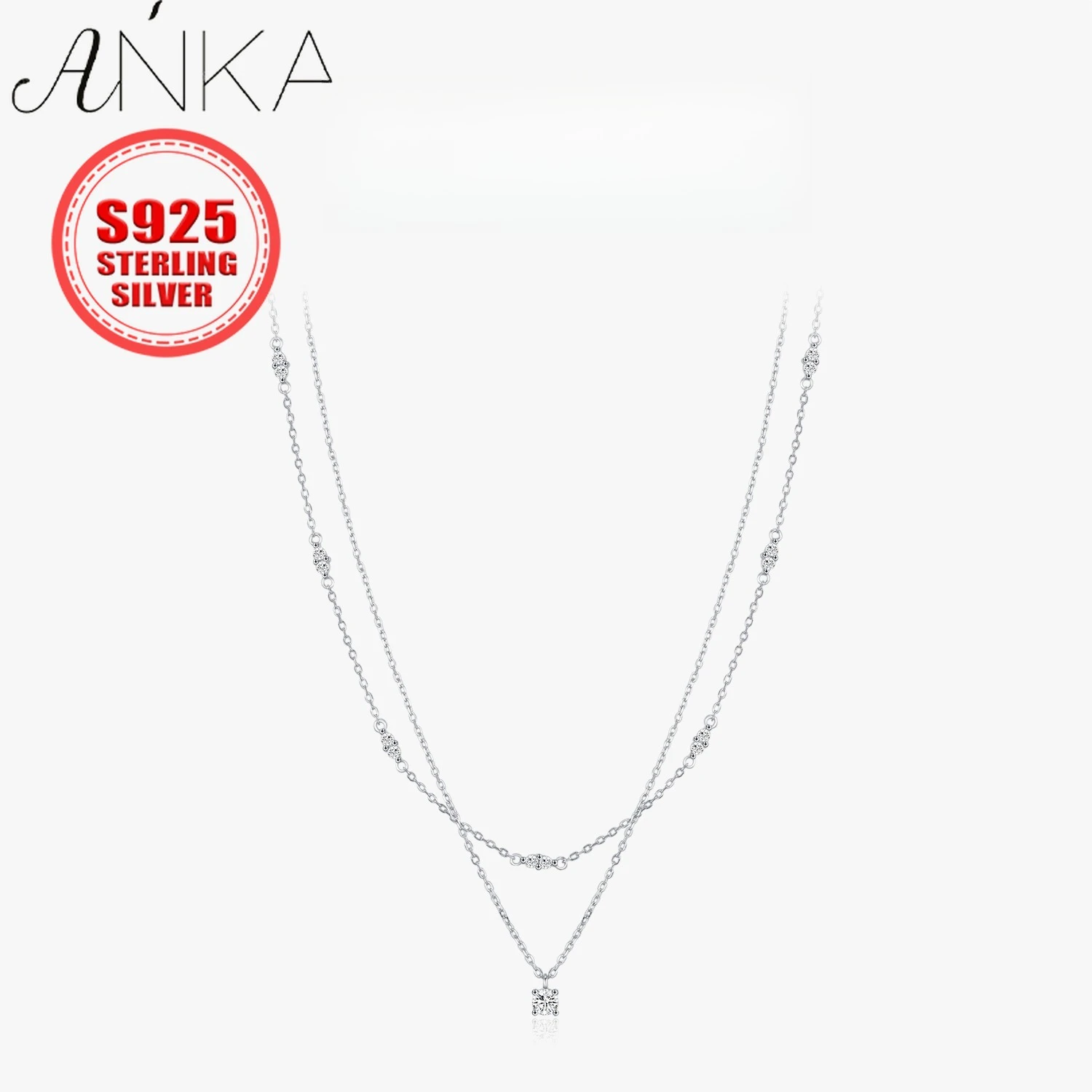 Серебряное колье S925 с муассанитом цвета D, двухслойная цепочка на ключицы, украшение для женщин, фееричный чокер.
Серебряное колье S925 с муассанитом цвета D, двухслойная цепочка на ключицы, украшение для женщин, фееричный чокер.