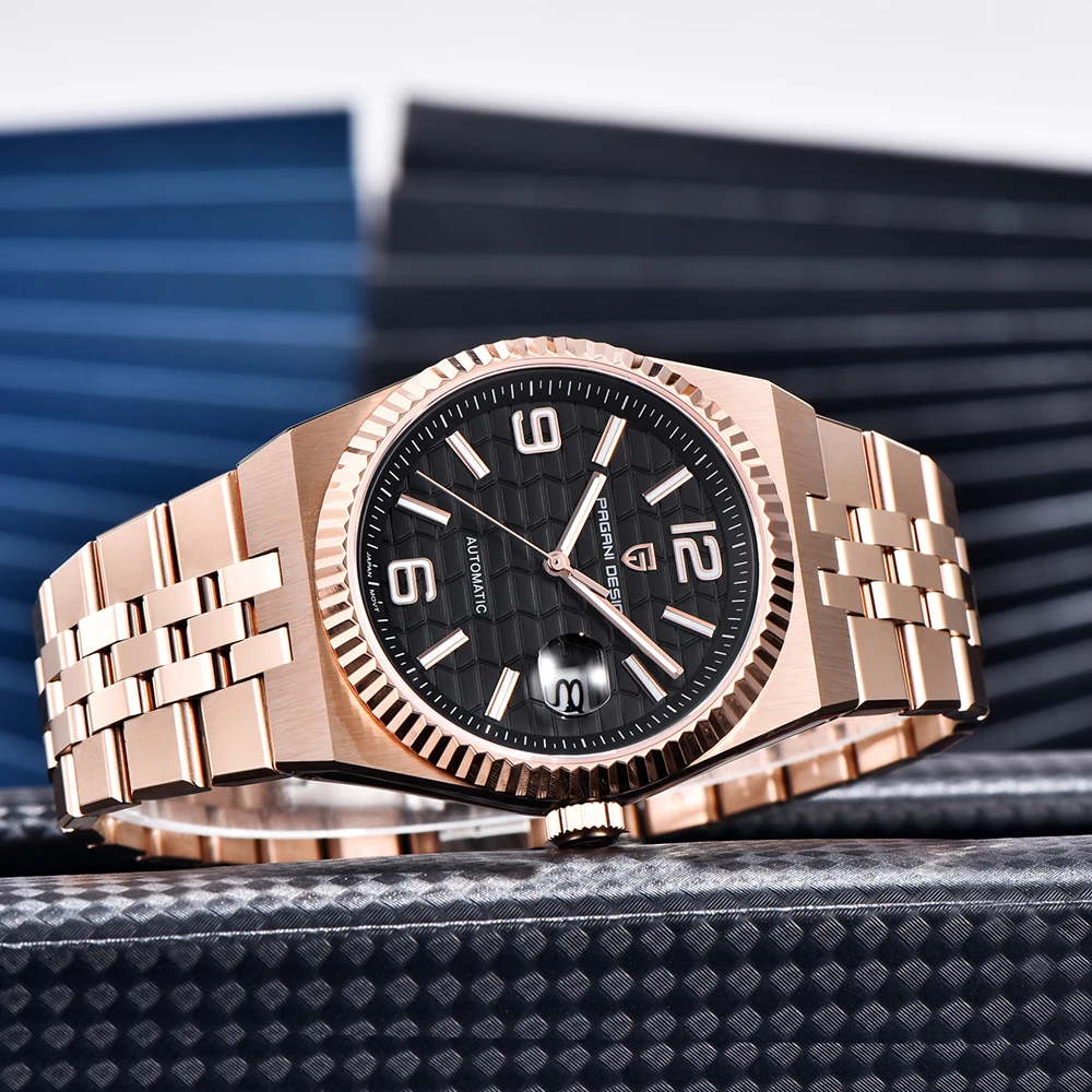 PAGANI DESIGN New Gold Mens Automatic Mechanical Wristwatches Miyota 8215 Movement Stainless Steel Sapphire Waterproof Luminous
PAGANI DESIGN New Gold Mens Automatic Mechanical Wristwatches Miyota 8215 Movement Stainless Steel Sapphire Waterproof Luminous