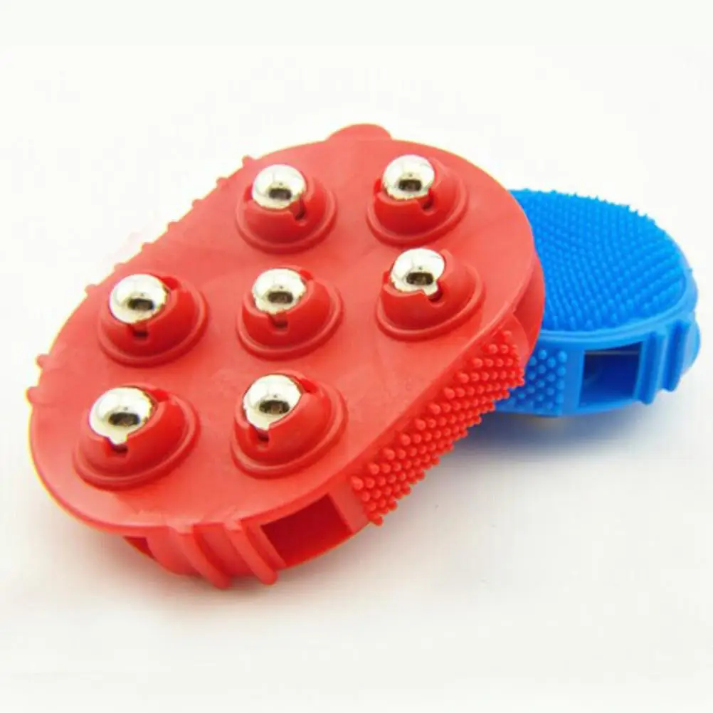 Palm Shaped Massage Glove Massage Bath Brush with 7 Metal Roller Ball Handheld Body Massager For Relieving Pain Muscle Soreness
Palm Shaped Massage Glove Massage Bath Brush with 7 Metal Roller Ball Handheld Body Massager For Relieving Pain Muscle Soreness