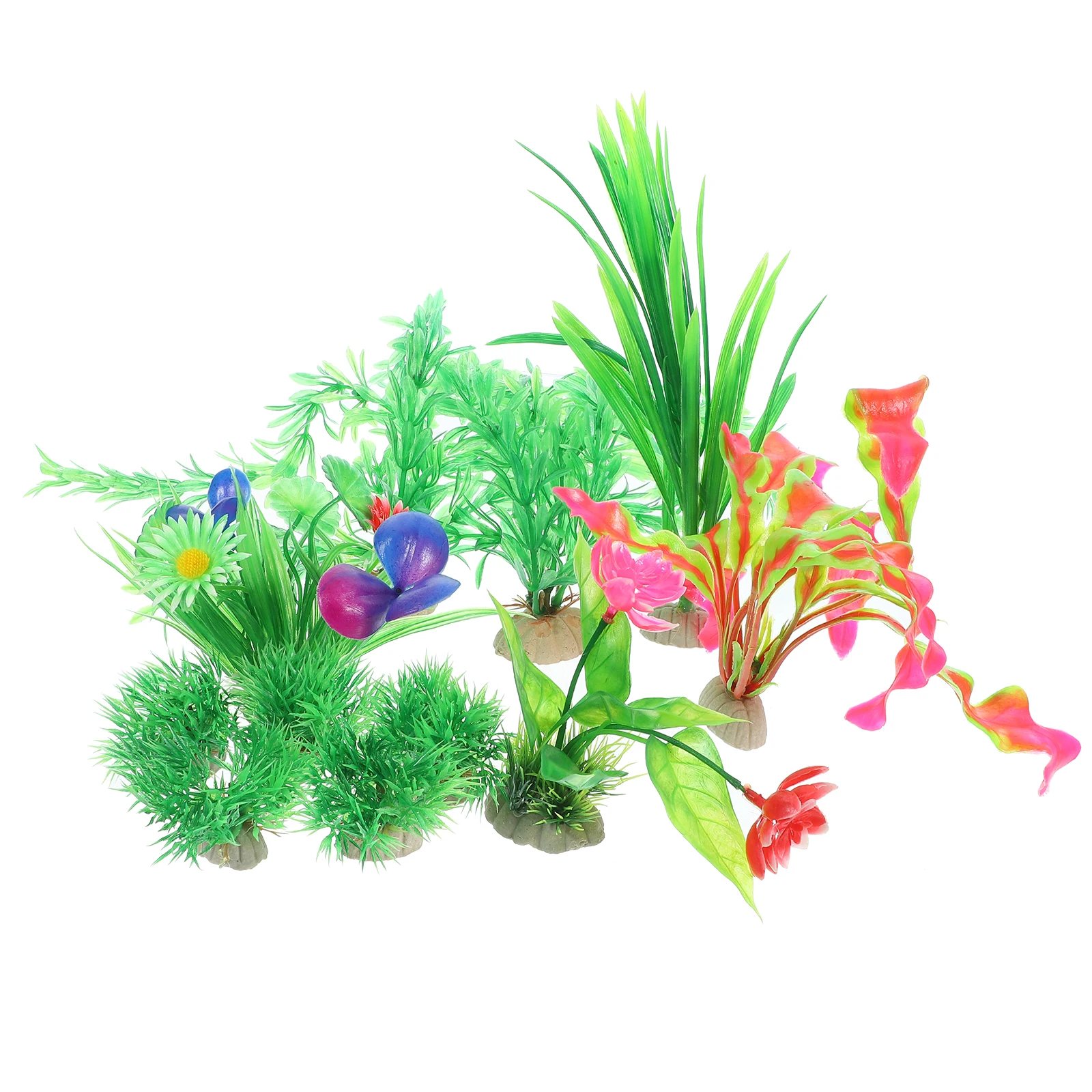 11 Pcs Aquarium Water Grass Decor Set Fish Tank Plants Ceramic Base Artificial Plants For Terrarium Safe PVC Fish Tank
11 Pcs Aquarium Water Grass Decor Set Fish Tank Plants Ceramic Base Artificial Plants For Terrarium Safe PVC Fish Tank