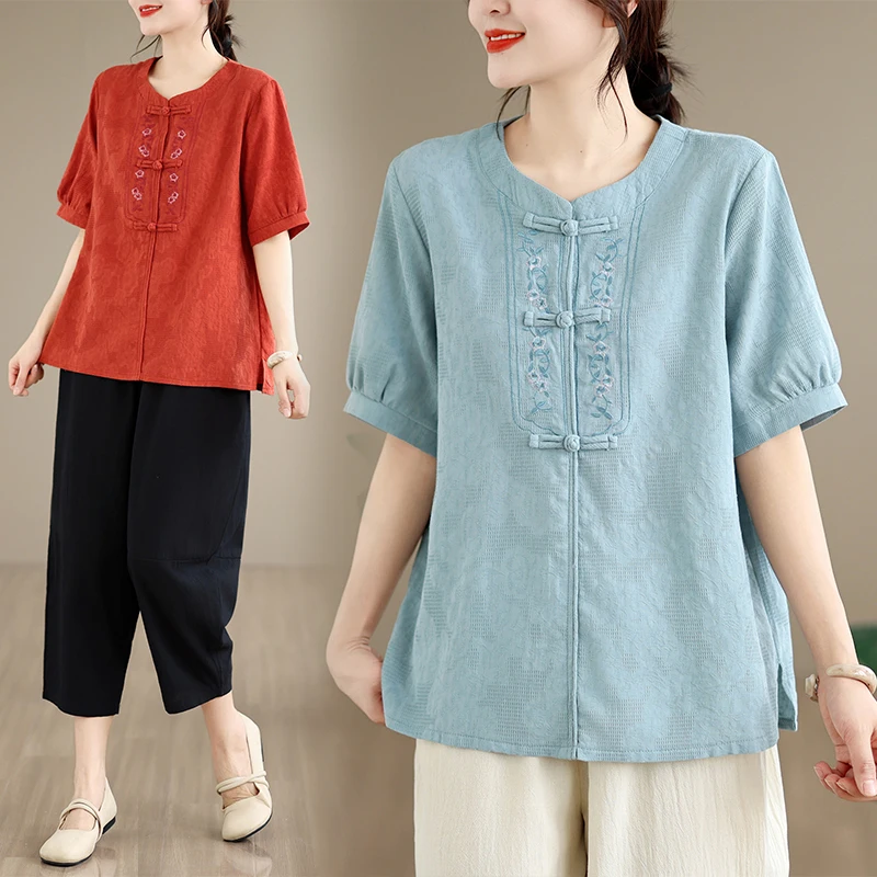 Loose Casual Cotton Linen Set for Middle-Aged And Elderly Women Artistic Style Pure Cotton T-Shirt Eighteen Pants Summer Wear
Loose Casual Cotton Linen Set for Middle-Aged And Elderly Women Artistic Style Pure Cotton T-Shirt Eighteen Pants Summer Wear