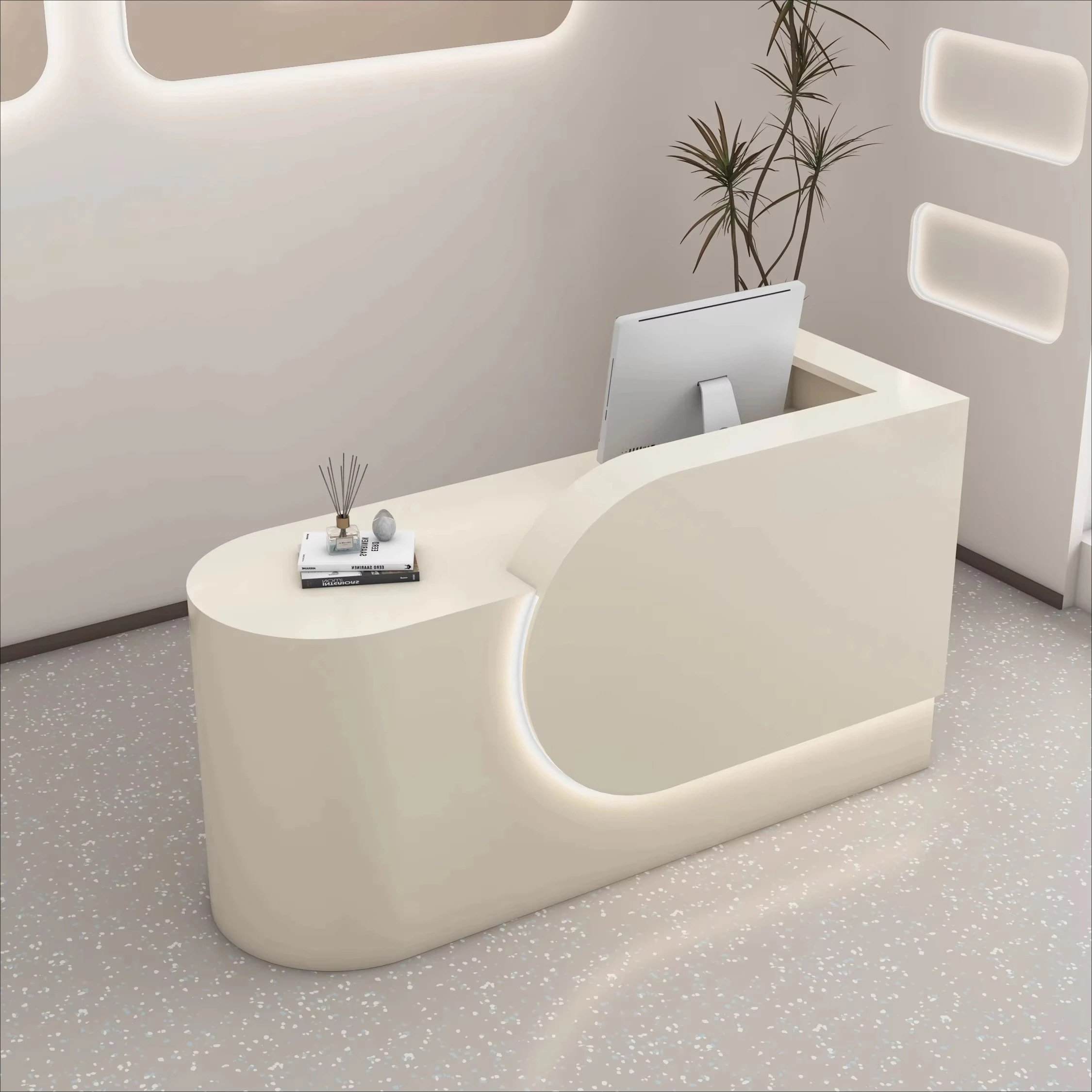 &c Customized Color and Size Shape Beauty Salon Office Reception Counter High Quality Salon Reception Desk
&c Customized Color and Size Shape Beauty Salon Office Reception Counter High Quality Salon Reception Desk