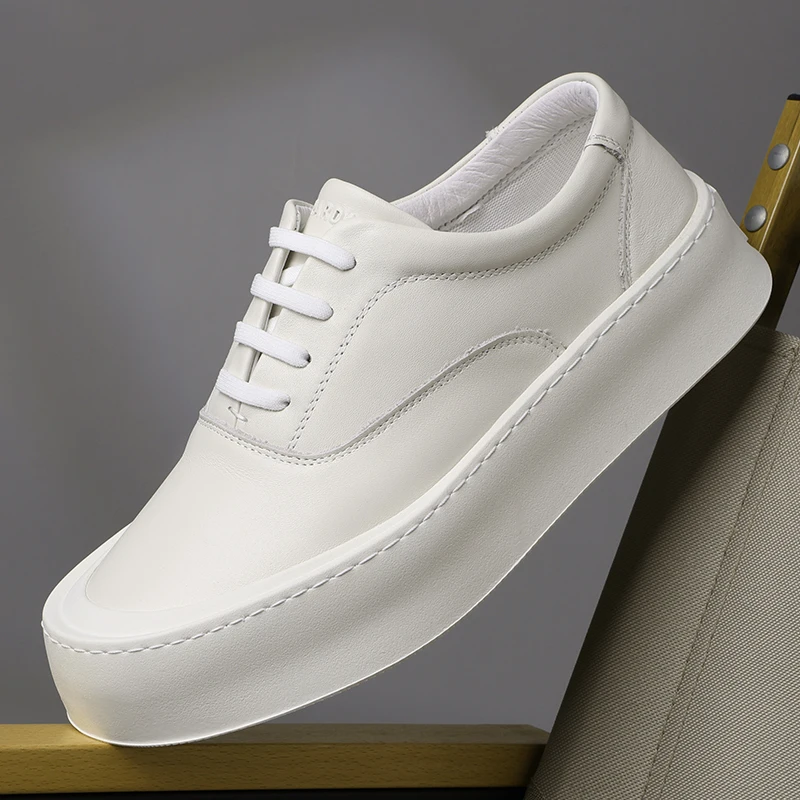 Thick soled white shoes, winter breathable versatile board shoes, men's lace up casual shoes 240805
Thick soled white shoes, winter breathable versatile board shoes, men's lace up casual shoes 240805