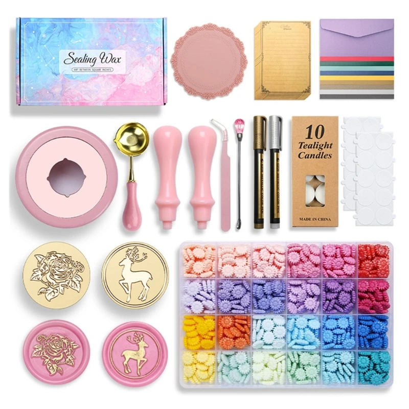 Wax Seal Stamp Set for Appreciation Cards, Gift Wrap, Sealing Envelope
Wax Seal Stamp Set for Appreciation Cards, Gift Wrap, Sealing Envelope