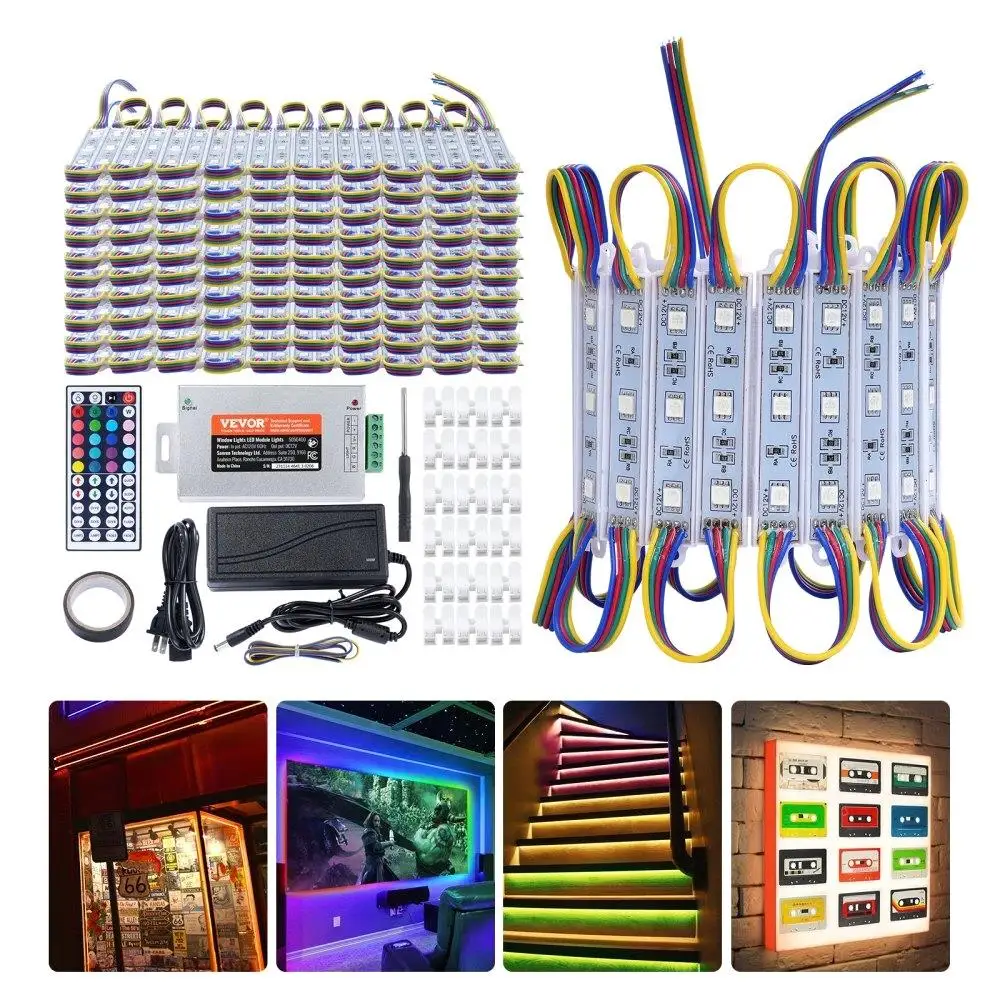 200 Lights 103FT RGB Color Changing Remote Control Waterproof for Storefront Advertising
200 Lights 103FT RGB Color Changing Remote Control Waterproof for Storefront Advertising
