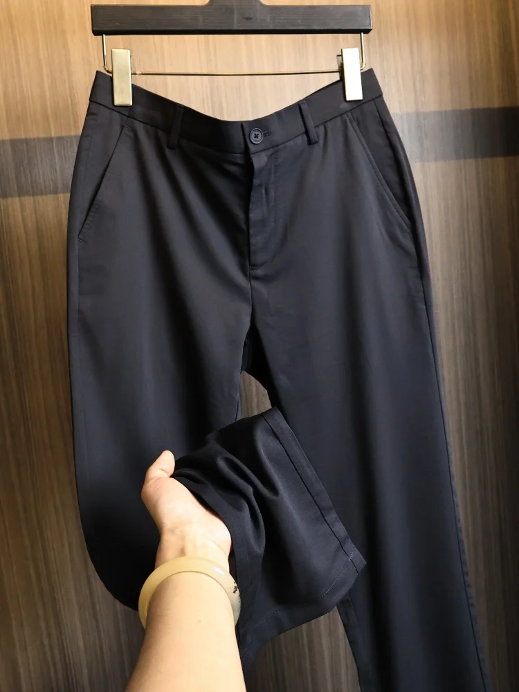 Men's Slim Fit Casual Pants Spring Summer Thin Business Commute Breathable Skin-friendly Straight Leg Trendy Nylon Fabric
Men's Slim Fit Casual Pants Spring Summer Thin Business Commute Breathable Skin-friendly Straight Leg Trendy Nylon Fabric
