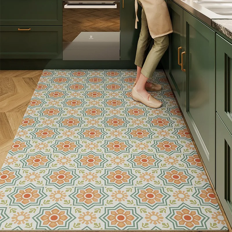 Ковер для кухни ПВХ напольный коврик большой размер водонепроницаемые нескользящие ковры кожаные антимасляные коврики для ног ретро украшение дома Rug주방카펫
Ковер для кухни ПВХ напольный коврик большой размер водонепроницаемые нескользящие ковры кожаные антимасляные коврики для ног ретро украшение дома Rug주방카펫