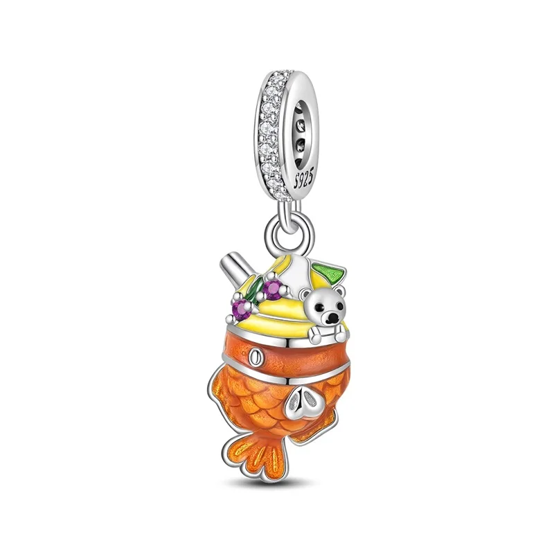 925 Sterling Silver Japanese-Style Koi Dessert Cup Charm Pendant For Women Fit Original Bracelet DIY Birthday Party Jewelry Gift
925 Sterling Silver Japanese-Style Koi Dessert Cup Charm Pendant For Women Fit Original Bracelet DIY Birthday Party Jewelry Gift