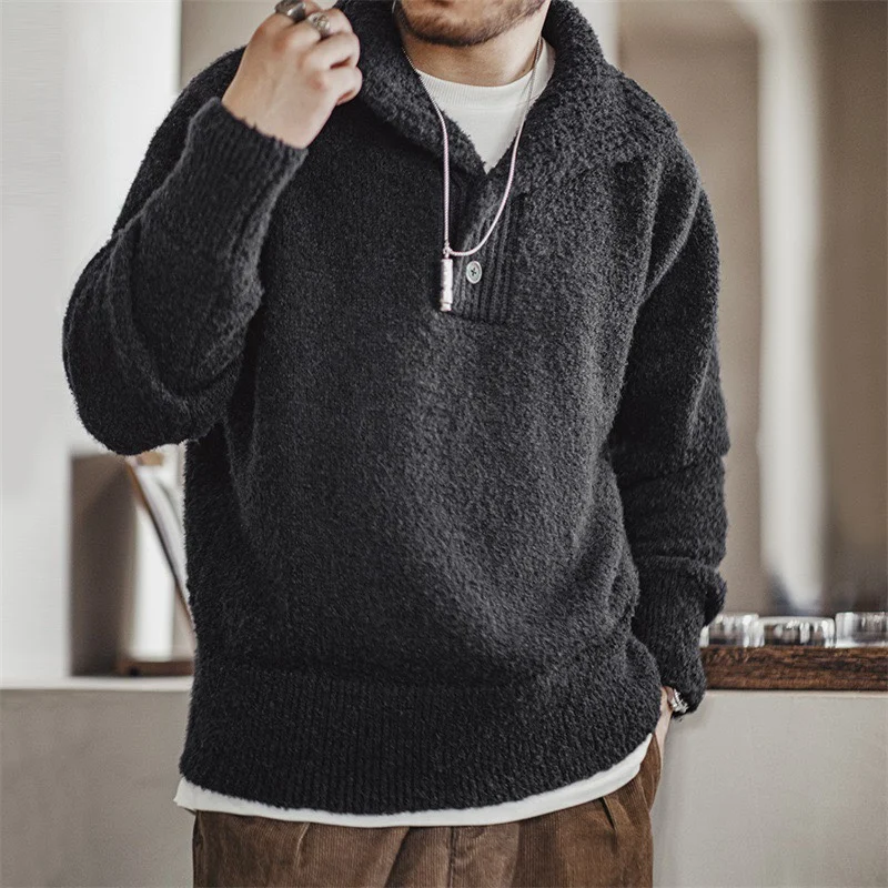 Мужской свитер Maden Heavyweight Knitted с утолщенным воротом, модный городской стиль, дышащий, с длинными рукавами, пуловер с круглым вырезом
Мужской свитер Maden Heavyweight Knitted с утолщенным воротом, модный городской стиль, дышащий, с длинными рукавами, пуловер с круглым вырезом
