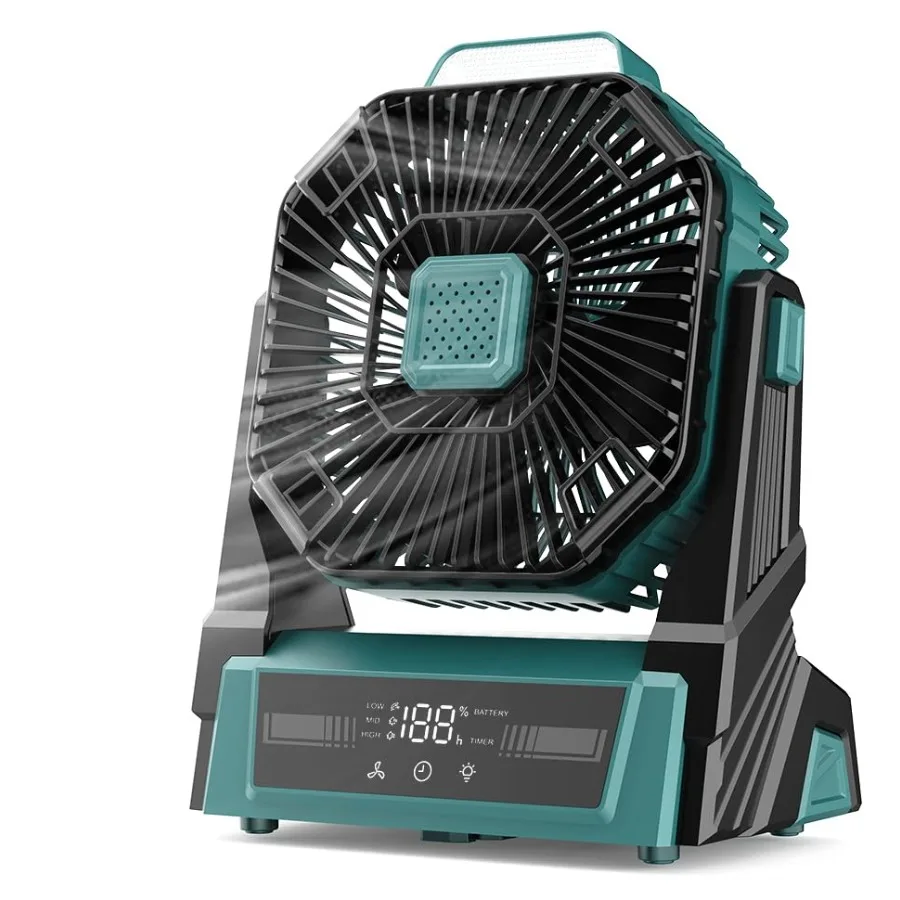 Portable Camping Fan with Lights, 20000mAh Rechargeable Battery Operated Fan, Battery Powered Outdoor Beach Tent with 3 Speeds
Portable Camping Fan with Lights, 20000mAh Rechargeable Battery Operated Fan, Battery Powered Outdoor Beach Tent with 3 Speeds