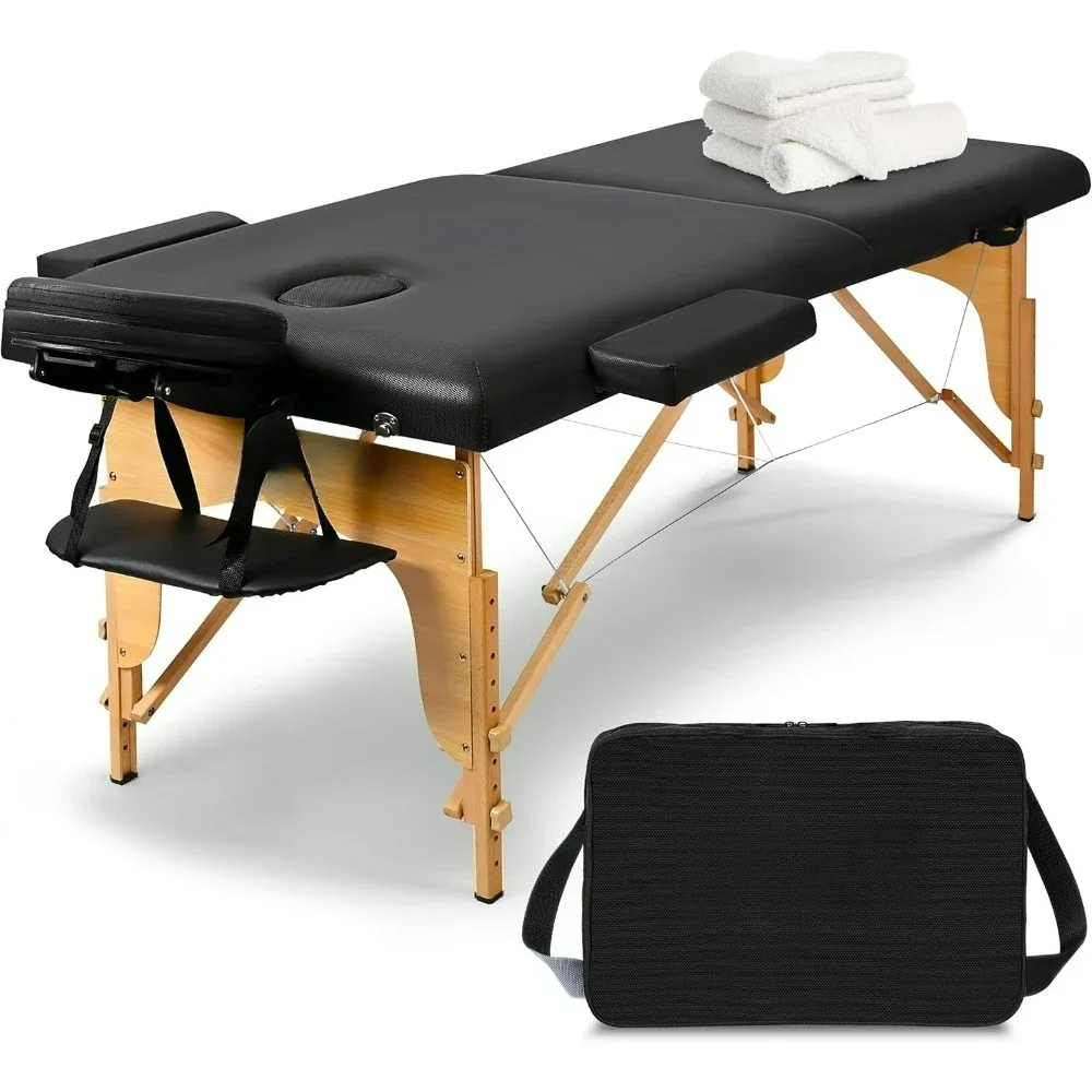 Massage Table, Carrying Bag, Salon, Physical Therapy, Tattoo Parlor, Professional Adjustable Folding 3 Sections Massage Bed 
Massage Table, Carrying Bag, Salon, Physical Therapy, Tattoo Parlor, Professional Adjustable Folding 3 Sections Massage Bed