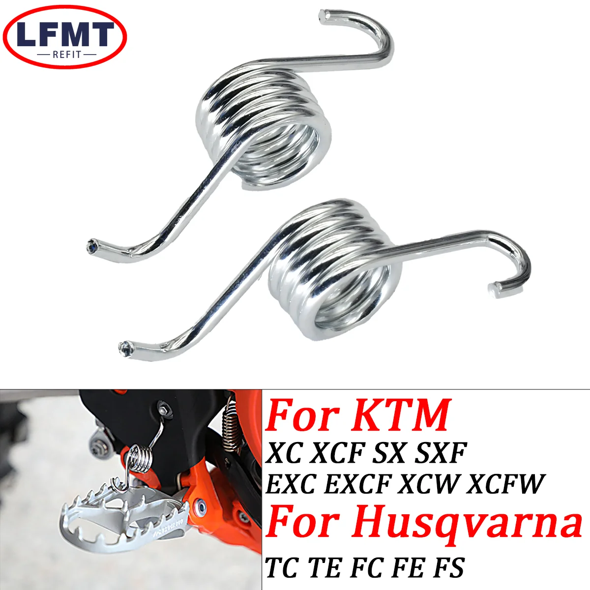 Motorcycle Footpegs Foot Pegs Footrest Spring For KTM SX SXF EXC EXC XC XCF XCW XCFW 65-530cc 1998-2014 2015 2020 2021 2022 2023
Motorcycle Footpegs Foot Pegs Footrest Spring For KTM SX SXF EXC EXC XC XCF XCW XCFW 65-530cc 1998-2014 2015 2020 2021 2022 2023