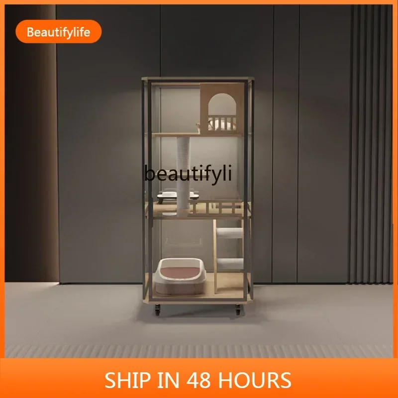 ss cn8350 ss 8350 Panoramic Cat Villa Cat Cabinet Automatic Litter Box Indoor Solid Wood Luxury Glass Transparent
ss cn8350 ss 8350 Panoramic Cat Villa Cat Cabinet Automatic Litter Box Indoor Solid Wood Luxury Glass Transparent