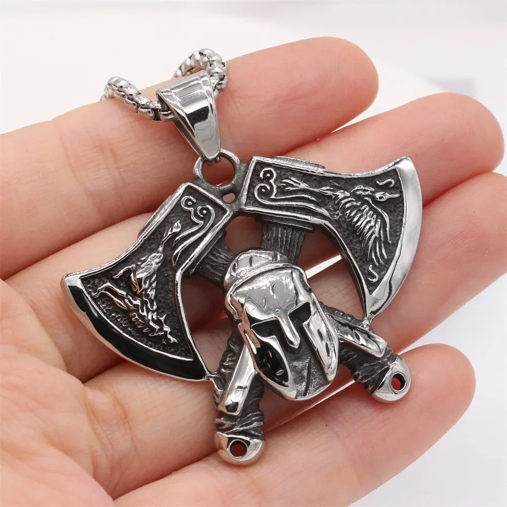Stainless Steel Axe Pendant, Men's Necklace Chains
Stainless Steel Axe Pendant, Men's Necklace Chains