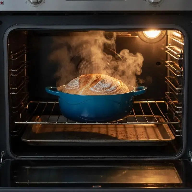 Enameled Cast Iron Covered Casserole 5 Quart For Sourdough Baking Roasting Stewing, Heavy-Duty Pot Lid Dual Handles, Oven Induction Compatible 500℉ Cooking Vessel
Enameled Cast Iron Covered Casserole 5 Quart For Sourdough Baking Roasting Stewing, Heavy-Duty Pot Lid Dual Handles, Oven Induction Compatible 500℉ Cooking Vessel