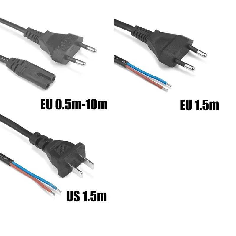 EU Plug Power Supply Cable IEC C7 Plug 1.5m 220V Pigtail Cable US Power Extension Cord For CD Player Radio Speaker Xbox One S
EU Plug Power Supply Cable IEC C7 Plug 1.5m 220V Pigtail Cable US Power Extension Cord For CD Player Radio Speaker Xbox One S
