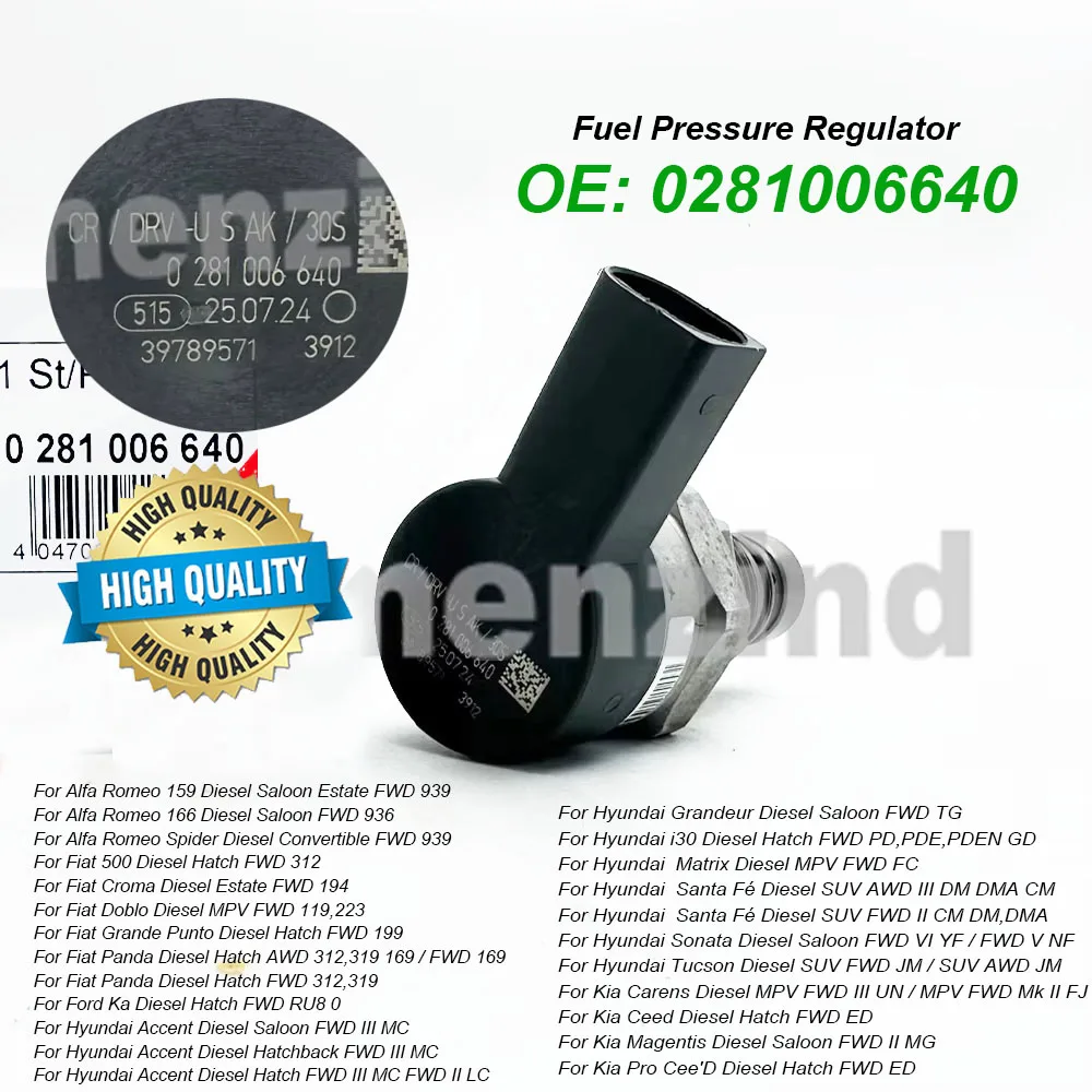 High Quality Diesel Fuel Pressure Regulator Sensor 0281006640 0 281 006 640 281006640 For Mercedes-Benz W203 W211 E320 CDI
High Quality Diesel Fuel Pressure Regulator Sensor 0281006640 0 281 006 640 281006640 For Mercedes-Benz W203 W211 E320 CDI
