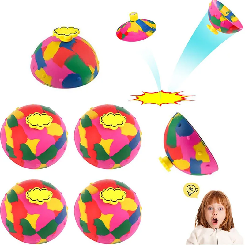 Bouncing Bowl Creative Outdoor Sports Children's Decompression Toys Rubber Rotating Bouncing Ball HipHopJump Fidget Toy for Kids
Bouncing Bowl Creative Outdoor Sports Children's Decompression Toys Rubber Rotating Bouncing Ball HipHopJump Fidget Toy for Kids