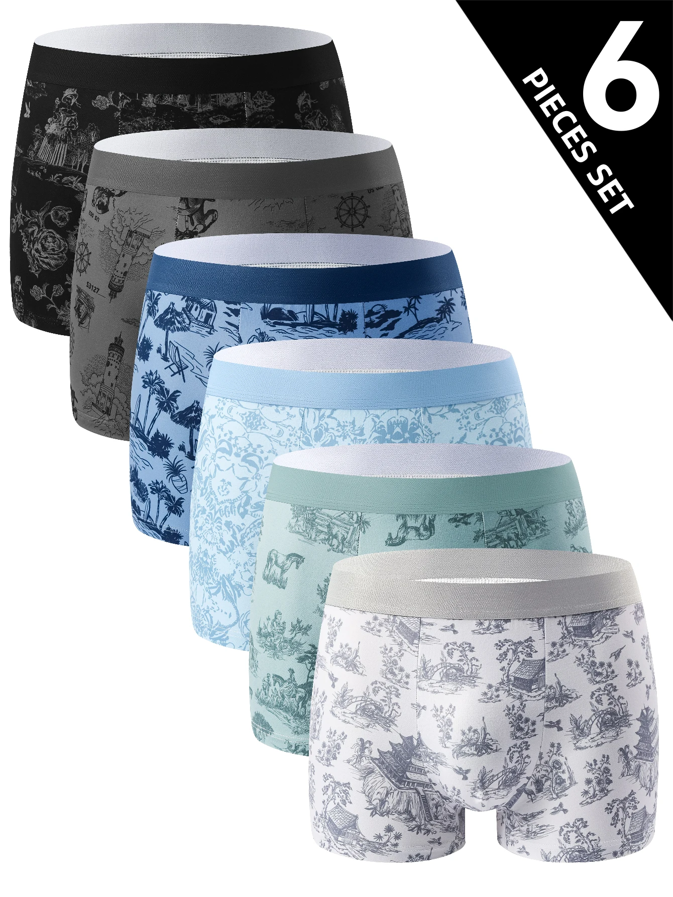 Мужское нижнее белье, 6 шт., мягкие удобные высококачественные мужские боксеры, повседневные стильные спортивные шорты, модные натуральные мужские шорты-боксеры
Мужское нижнее белье, 6 шт., мягкие удобные высококачественные мужские боксеры, повседневные стильные спортивные шорты, модные натуральные мужские шорты-боксеры