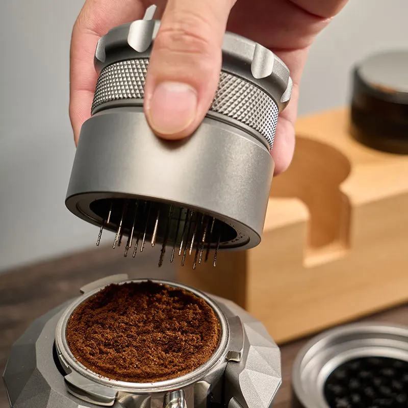 Espresso Distribution Coffee Powder Stirring Wdt Tool Needle Espresso Hand Tamper Coffee Tamper Tool With Rotating Handle
Espresso Distribution Coffee Powder Stirring Wdt Tool Needle Espresso Hand Tamper Coffee Tamper Tool With Rotating Handle