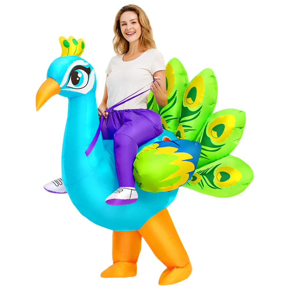 Adult Size Animal Peacock Inflatable Costume Dress Suit Anime Carnival Purim Halloween Party Cosplay Costume for Man Woman
Adult Size Animal Peacock Inflatable Costume Dress Suit Anime Carnival Purim Halloween Party Cosplay Costume for Man Woman