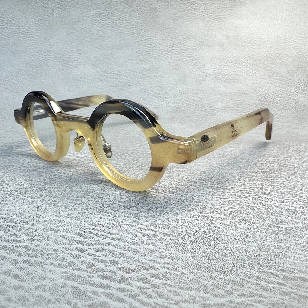 Man Women Glasses Frames Unique Round Vintage Thick Handmade Natural Horn Prescription Eyeglass Frames Reading Myopia Eyeglasses
Man Women Glasses Frames Unique Round Vintage Thick Handmade Natural Horn Prescription Eyeglass Frames Reading Myopia Eyeglasses