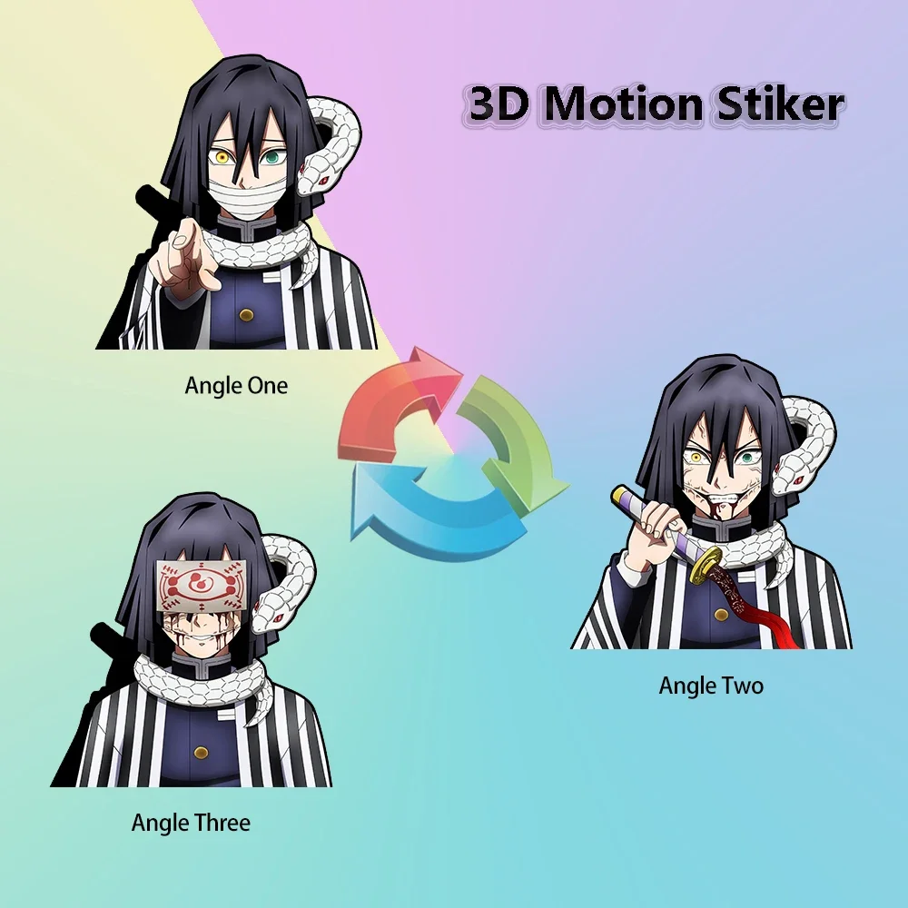 Obanai Iguro Anime Demon Slayer 3D Motion Stickers Self-adhesive Waterproof Decals for Car,Refrigerator,tablet,Skateboard,Etc
Obanai Iguro Anime Demon Slayer 3D Motion Stickers Self-adhesive Waterproof Decals for Car,Refrigerator,tablet,Skateboard,Etc