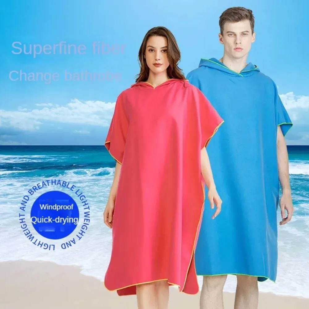 Quick-drying Swimming Towels Microfiber Hooded Quick Dry Swimming Dry Towels Windproof Absorbent Beach Poncho Towels Adults
Quick-drying Swimming Towels Microfiber Hooded Quick Dry Swimming Dry Towels Windproof Absorbent Beach Poncho Towels Adults