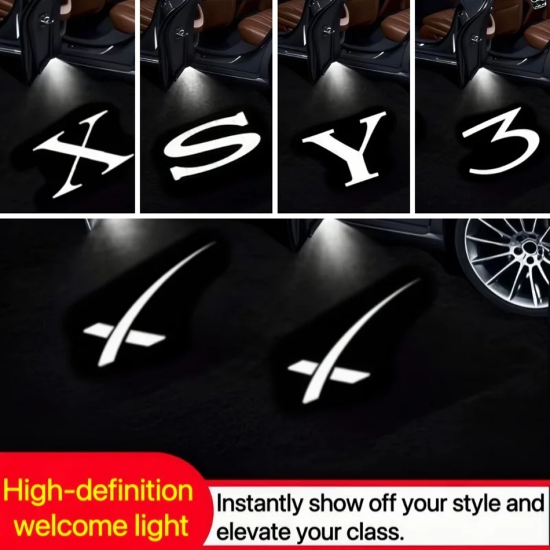 2pcs LED Car Door Logo Light Projector Laser Ghost Shadow Welcome Lamp For Tesla Model 3 S X Y Badge Courtesy Car Accessories
2pcs LED Car Door Logo Light Projector Laser Ghost Shadow Welcome Lamp For Tesla Model 3 S X Y Badge Courtesy Car Accessories