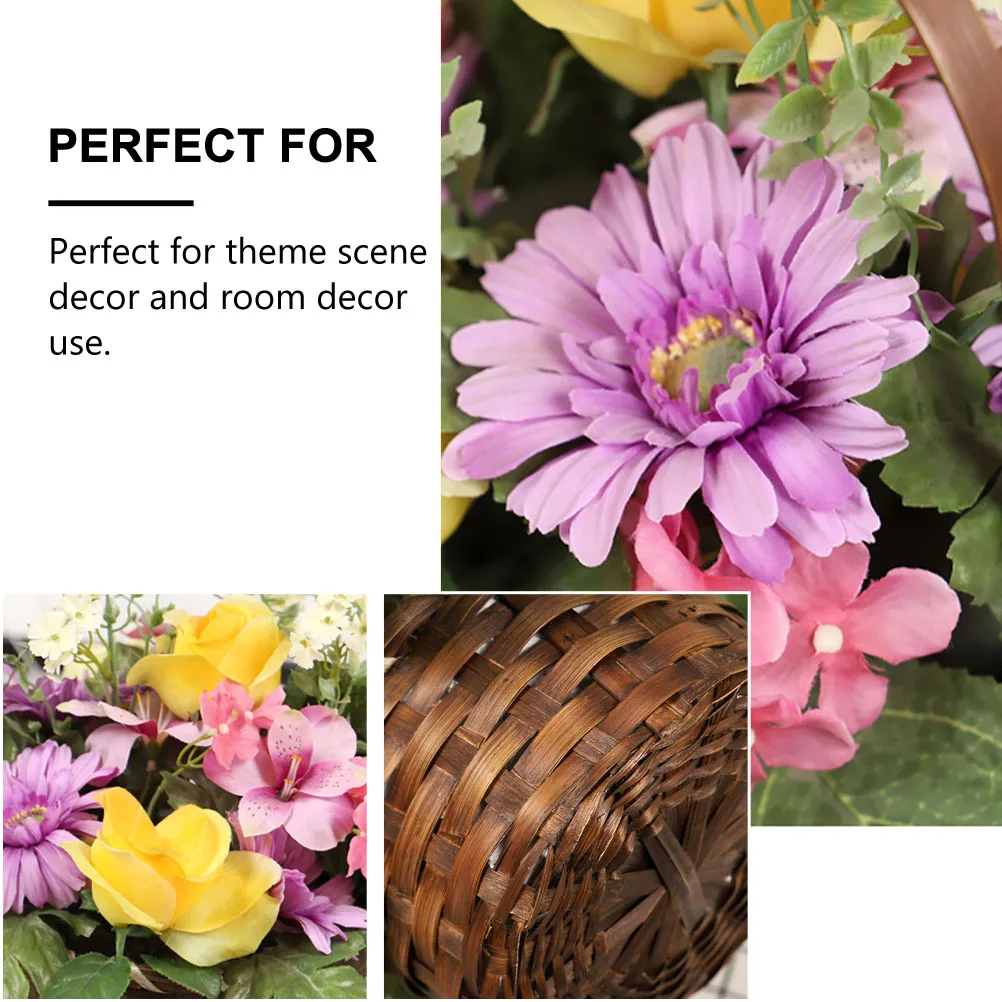 Artificial Flower Basket Decor Lightweight Bright Colors Home Office Garden Balcony Desktop Room Theme SceneFake Potted Plant
Artificial Flower Basket Decor Lightweight Bright Colors Home Office Garden Balcony Desktop Room Theme SceneFake Potted Plant
