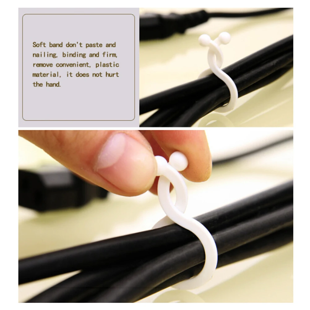 150 Pcs Wire Winder Clamp Cable Management Power Mini Cord Organizer Clips White
150 Pcs Wire Winder Clamp Cable Management Power Mini Cord Organizer Clips White