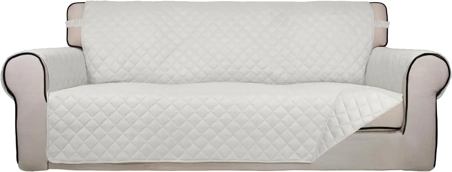 Reversible Quilted Sofa Cover, Water Resistant Slipcover with Non-Slip Straps for Pets and Kids (Oversized, Ivory)
Reversible Quilted Sofa Cover, Water Resistant Slipcover with Non-Slip Straps for Pets and Kids (Oversized, Ivory)