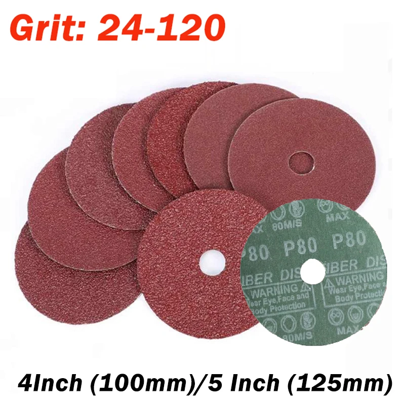 24-120 Grit Fibre Sandpaper Abrasive Sanding Disc 4" 100mm/5" 125mm Backing Pads Fibre Sanding Discs Angle Grinder Disc
24-120 Grit Fibre Sandpaper Abrasive Sanding Disc 4" 100mm/5" 125mm Backing Pads Fibre Sanding Discs Angle Grinder Disc