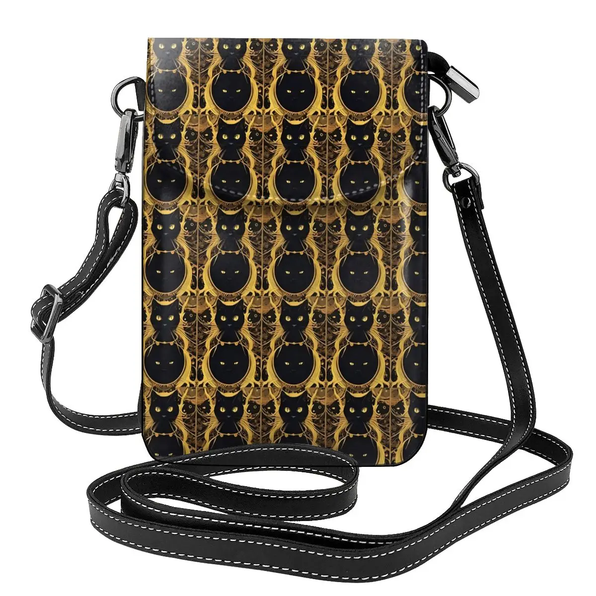 Tarot Card Print Shoulder Bag Retro Black Cat Retro Leather Outdoor Women Bags Woman Gifts Purse
Tarot Card Print Shoulder Bag Retro Black Cat Retro Leather Outdoor Women Bags Woman Gifts Purse