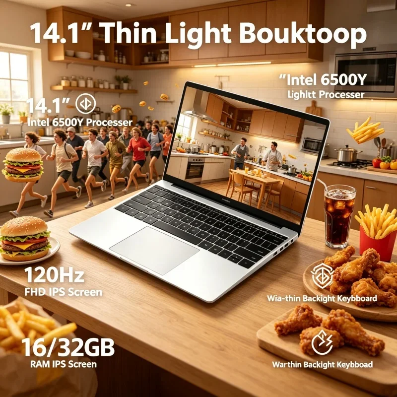 2026 Hot New Release Ultra Thin 14.1" Notebook 120Hz FHD IPS Intel 6500Y 16/32GB RAM 2TB High Speed SSD
2026 Hot New Release Ultra Thin 14.1" Notebook 120Hz FHD IPS Intel 6500Y 16/32GB RAM 2TB High Speed SSD