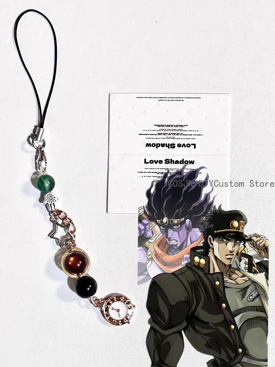 Милый аниме JoJo's Bizarre Adventure Kujou Jotaro косплей мультфильм ремешок для телефона талисман мобильная цепочка аксессуар Рождественский подарок
Милый аниме JoJo's Bizarre Adventure Kujou Jotaro косплей мультфильм ремешок для телефона талисман мобильная цепочка аксессуар Рождественский подарок