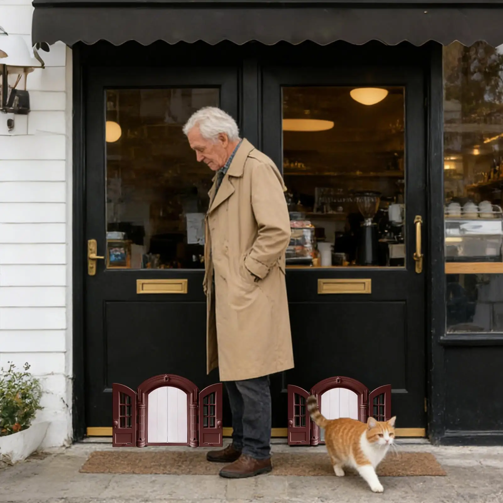 Cat Door Escape-Proof Small Medium Breed Entry With Double Panels French Style Exterior Cat Door 9.45x10.83x2.83in For Interior
Cat Door Escape-Proof Small Medium Breed Entry With Double Panels French Style Exterior Cat Door 9.45x10.83x2.83in For Interior