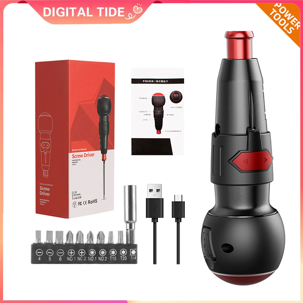 New Cordless Electric Screwdriver 10 in 1 Powerful 3.6V Rechargeable Screwdriver Set Household Auto Screw Driver PC Repair
New Cordless Electric Screwdriver 10 in 1 Powerful 3.6V Rechargeable Screwdriver Set Household Auto Screw Driver PC Repair