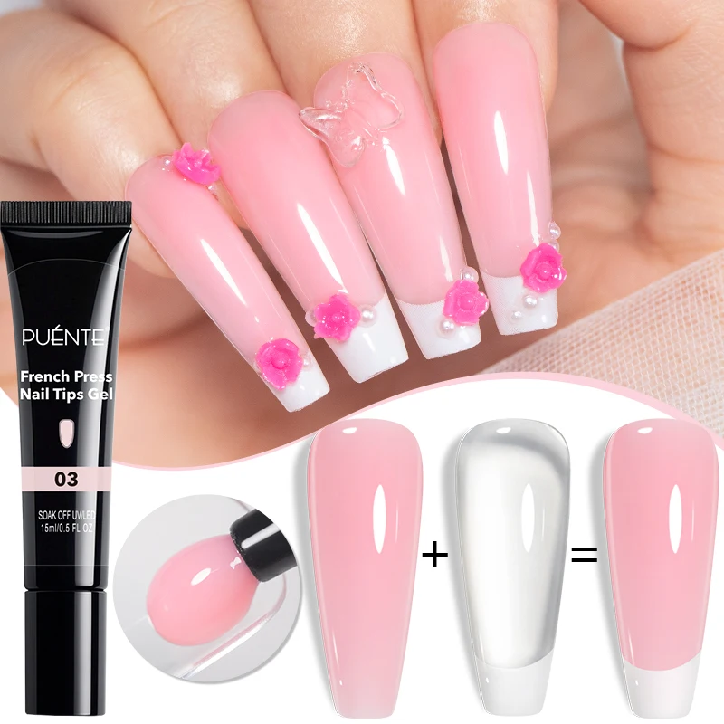 PUENTE 3-in-1 Nail Tips Gel Glue For French Press-On Nails 3D Modeling Rhinestone Glue Soak Off Semi-permanent Varnish Manicure
PUENTE 3-in-1 Nail Tips Gel Glue For French Press-On Nails 3D Modeling Rhinestone Glue Soak Off Semi-permanent Varnish Manicure