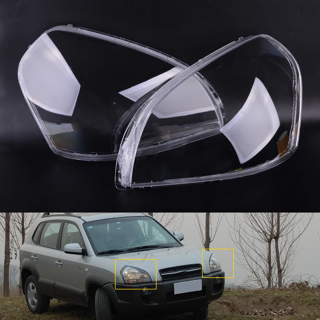 1 Pair Left and Right Clear Headlight Headlamp Lens Lenses Cover Fit for Hyundai Tucson 2009 2008 2007 2006 2005 New
1 Pair Left and Right Clear Headlight Headlamp Lens Lenses Cover Fit for Hyundai Tucson 2009 2008 2007 2006 2005 New