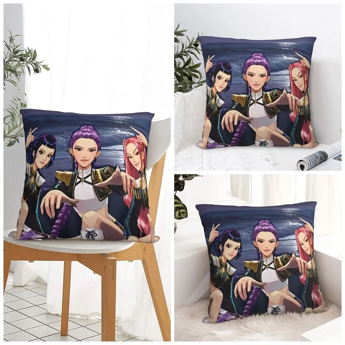 Kpop Demon Hunter Pillow Case Novelty Pillow Cover Soft Graphic Cushion Cover Pillowcases For Sofa Home Decorative
Kpop Demon Hunter Pillow Case Novelty Pillow Cover Soft Graphic Cushion Cover Pillowcases For Sofa Home Decorative