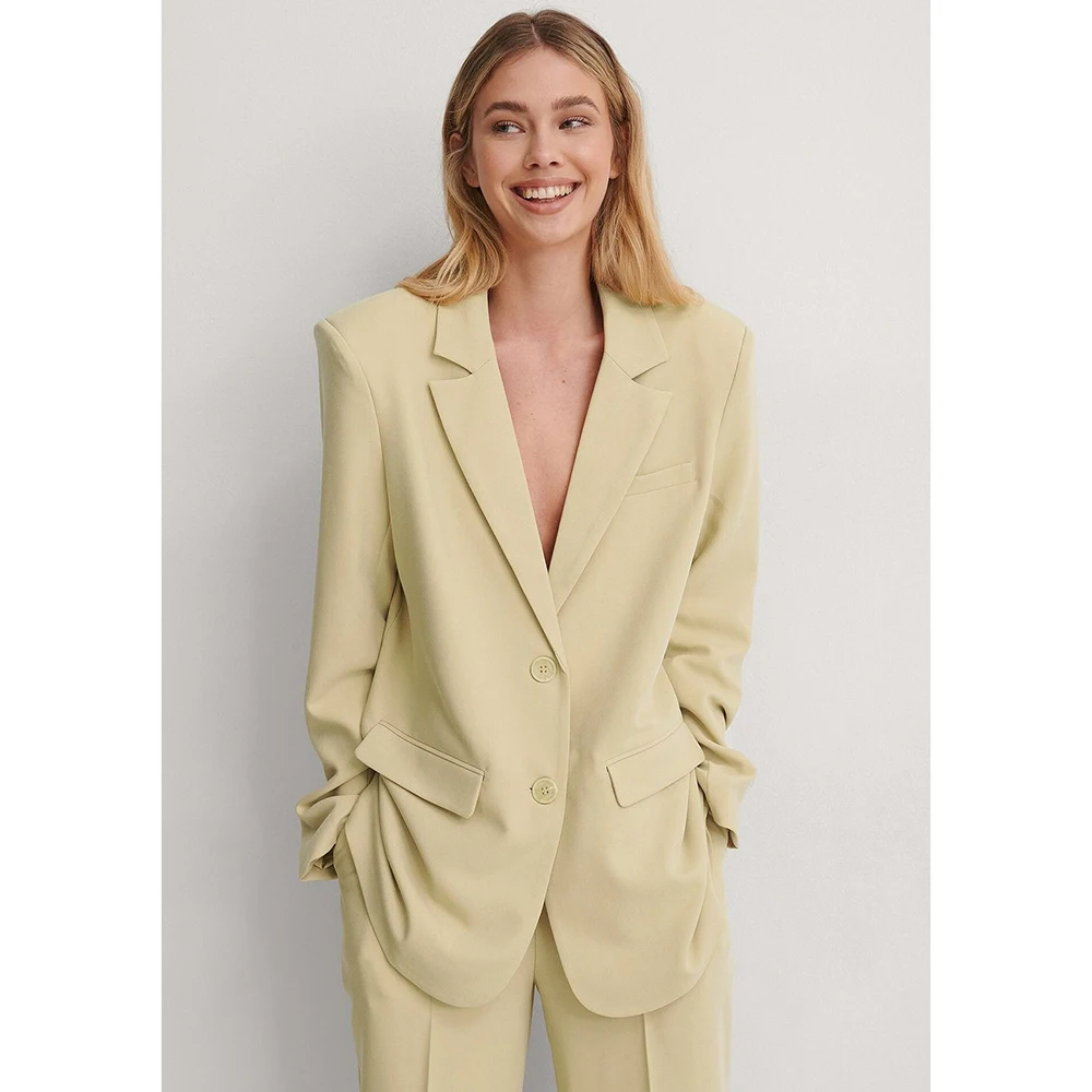 Avocado Green Oversized Blazer Suit 2-Piece Set Single-Breasted Notch Lapel Women's Loose Casual Office Commuter Outfit
Avocado Green Oversized Blazer Suit 2-Piece Set Single-Breasted Notch Lapel Women's Loose Casual Office Commuter Outfit
