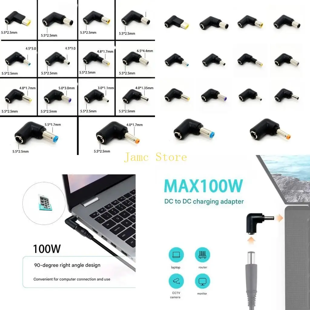 LX0B Universal 14 in 1 DC5.5Mm Power Adapter Converter Set 5.5Mm to Multiple Size for Laptop Routers CCTV Camera Monitor
LX0B Universal 14 in 1 DC5.5Mm Power Adapter Converter Set 5.5Mm to Multiple Size for Laptop Routers CCTV Camera Monitor