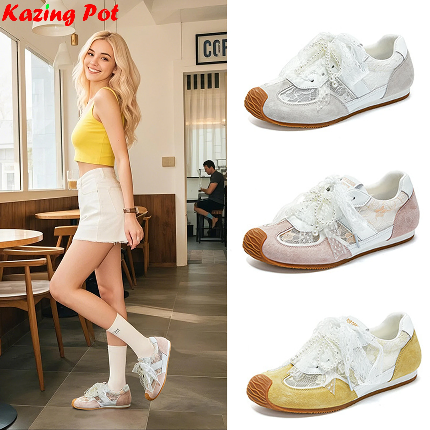 Krazing Pot Pig, замшевые кружевные вулканизированные туфли с узлом-бабочкой, современные кроссовки с бисером, милые повседневные элитные брендовые элегантные женские туфли на плоской подошве
Krazing Pot Pig, замшевые кружевные вулканизированные туфли с узлом-бабочкой, современные кроссовки с бисером, милые повседневные элитные брендовые элегантные женские туфли на плоской подошве