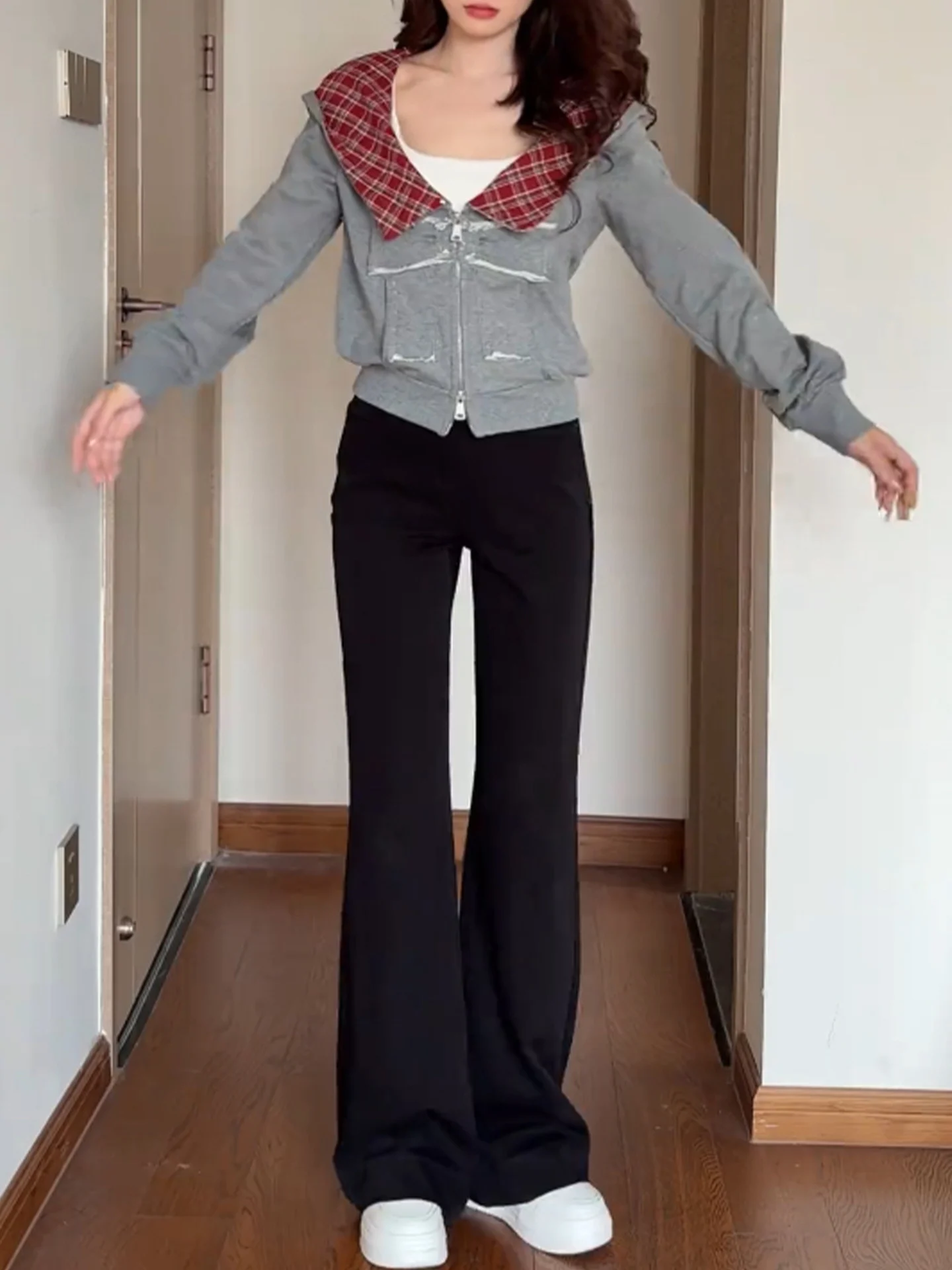 Черные расклешенные джинсы с высокой талией, женские брюки больших размеров Pear ape, утягивающие брюки, повседневные брюки большого размера на осень
Черные расклешенные джинсы с высокой талией, женские брюки больших размеров Pear ape, утягивающие брюки, повседневные брюки большого размера на осень