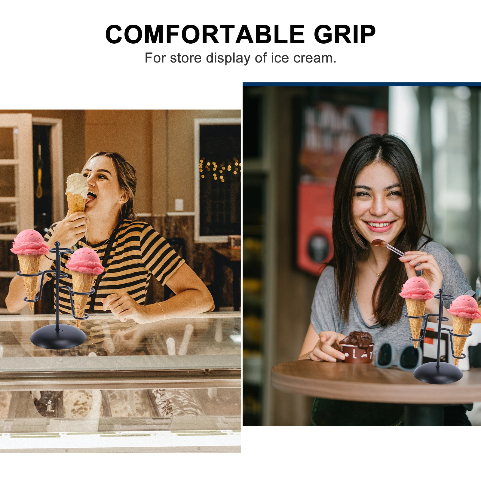 1pc Iron Ice Cream Display Rack For Cones Bakery Dessert Shop Use High Quality Material Smooth Surface Practical
1pc Iron Ice Cream Display Rack For Cones Bakery Dessert Shop Use High Quality Material Smooth Surface Practical