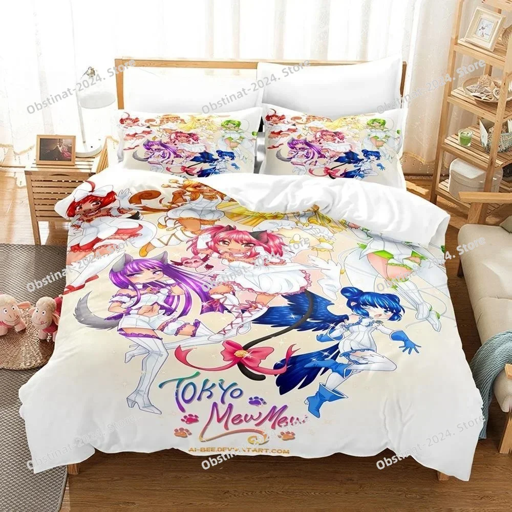 3D Anime Kawaii Girls Tokyo Mew Mew Bedding Set Printed Duvet Cover Pillowcase Single Double Style Queen King Size Sets
3D Anime Kawaii Girls Tokyo Mew Mew Bedding Set Printed Duvet Cover Pillowcase Single Double Style Queen King Size Sets