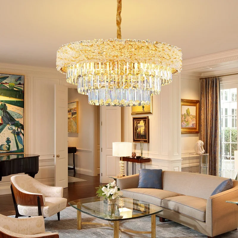 Modern LED Ceiling Chandelier For Living Dining Room Circular Ring Crystal Hanging Lamp Luxury Hotel Hall Pendant Light Fixture
Modern LED Ceiling Chandelier For Living Dining Room Circular Ring Crystal Hanging Lamp Luxury Hotel Hall Pendant Light Fixture