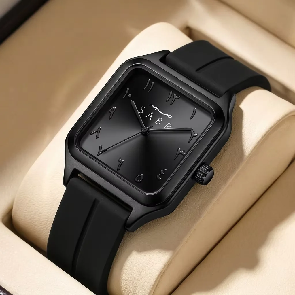 1pcs Men's Black Silicone Band Luxury Business Square Quartz Watch for Party Holiday Gift
1pcs Men's Black Silicone Band Luxury Business Square Quartz Watch for Party Holiday Gift